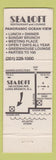 Matchbook Cover - Sea Loft Restaurant Long Branch NJ WEAR