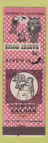 Matchbook Cover - Harvey House Country Saloon Philadelphia PA Broad St