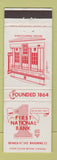 Matchbook Cover - 1st National Bank Milton PA