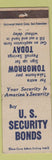 Matchbook Cover - Buy US Security Bonds WEAR