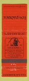Matchbook Cover - Los Padres Mexican Restaurant Sacramento CA