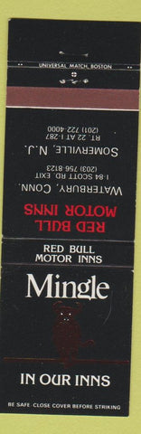 Matchbook Cover - Red Bull Motor Inns Somerville NJ Waterbury CT