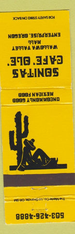 Matchbook Cover - Sonitas Cafe Ole Mexican Food Enterprise OR