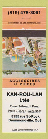Matchbook Cover - Kan Rou Lan Drummondville QC