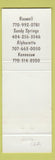 Matchbook Cover - Ippolito's Italian Restaurant Roswell Kennesaw Alpharetta GA