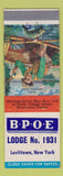 Matchbook Cover - Elks Lodge Levittown NY