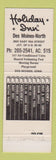 Matchbook Cover - Holiday Inn Des Moines IA North