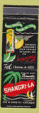 Matchbook Cover - Shangri La Restaurant Chicago IL tropical WEAR