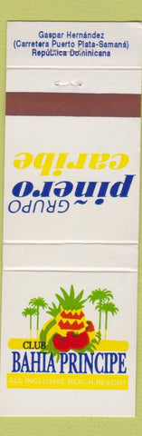 Matchbook Cover - Club Cahia Principe Resort Domincan Republic