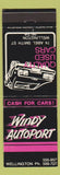 Matchbook Cover - Windy Autoport Wellington New Zealand used cars