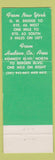 Matchbook Cover - DJ's Restaurant Fairview NJ WEAR