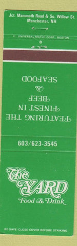 Matchbook Cover - The Yard Restaurant Manchester NH