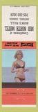 Matchbook Cover - Mid North Motel Burk's Falls ON pinup