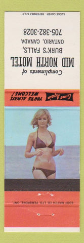 Matchbook Cover - Mid North Motel Burk's Falls ON pinup