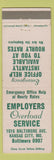 Matchbook Cover - Employers Overload Service Temp Agency Kansas City MO