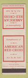 Matchbook Cover - American Red Cross Not to Be Sold Match Corp