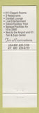Matchbook Cover - Executive West Hotel Louisville KY