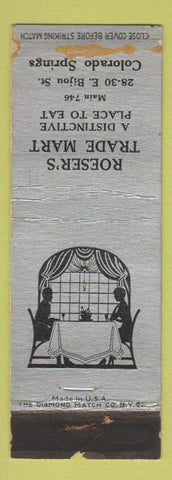 Matchbook Cover - Roeser's Trade Mart Colorado Springs WORN