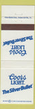 Matchbook Cover - Coors Light Beer Silver Bullet