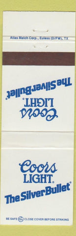 Matchbook Cover - Coors Light Beer Silver Bullet