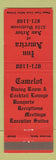 Matchbook Cover - Camelot Inn American of Ann Arbor MI