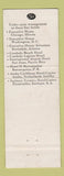 Matchbook Cover - Executive House Hotel Washington DC