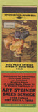 Matchbook Cover - Art Steiner Fort Worth TX Match Collector