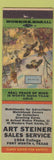 Matchbook Cover - Art Steiner Fort Worth TX Match Collector