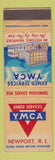Matchbook Cover - Armed Services YMCA Newport RI