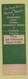 Matchbook Cover - Arrowhead Springs Hotel Spa San Bernardino CA