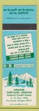 Matchbook Cover - Armour Portland OR Federal Credit Union