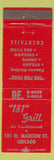 Matchbook Cover - 181 Grill Chicago IL