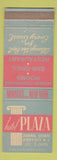 Matchbook Cover - Hotel Plaza Jersey City NJ