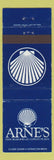 Matchbook Cover - Arne's Seafood Boston MA