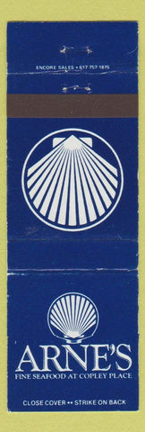 Matchbook Cover - Arne's Seafood Boston MA