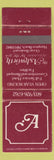 Matchbook Cover - Ashworth by the Sea Hampton Beach NH WEAR