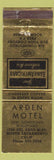 Matchbook Cover - Arden Motel North Sacramento CA