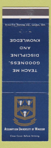 Matchbook Cover - Assumption University of Windsor ON