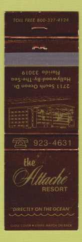 Matchbook Cover - Attache Resort Hollywood by the Sea FL