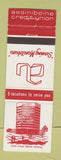 Matchbook Cover - Assiniboine Credit Union  Pinawa Winnipeg? MB