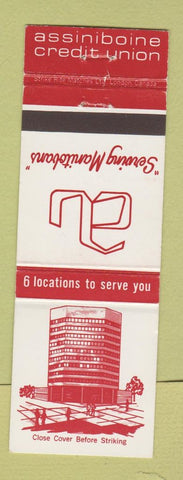Matchbook Cover - Assiniboine Credit Union  Pinawa Winnipeg? MB