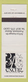 Matchbook Cover - 34 Exchange Restaurant Portland ME
