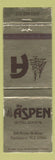 Matchbook Cover - Aspen Hotel Manor Parsippany NJ girlie