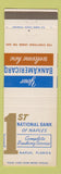 Matchbook Cover - 1st National Bank of Naples FL