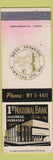 Matchbook Cover - 1st National Bank Holdrege NE STAINED