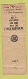Matchbook Cover - 1st National Bank Fullerton NE