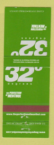 Matchbook Cover - 32 Degrees Menthol Cigarettes?