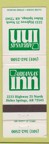 Matchbook Cover - Arkansas Inn Heber Springs AR