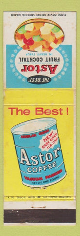 Matchbook Cover - Astor Fruit Cocktail Coffee WEAR