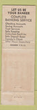 Matchbook Cover - 1st National Bank Lafayette LA WEAR